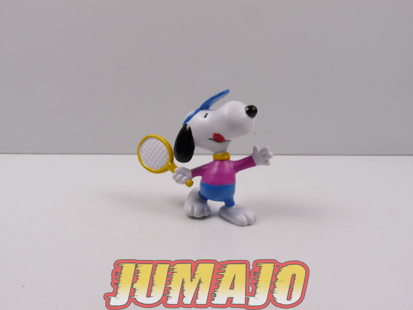 FIGZ (H) : Lot de 4 figurines Snoopy SCHLEICH 6cm : Snoopy frisbee + Tennis + Indien + Charlie Brown