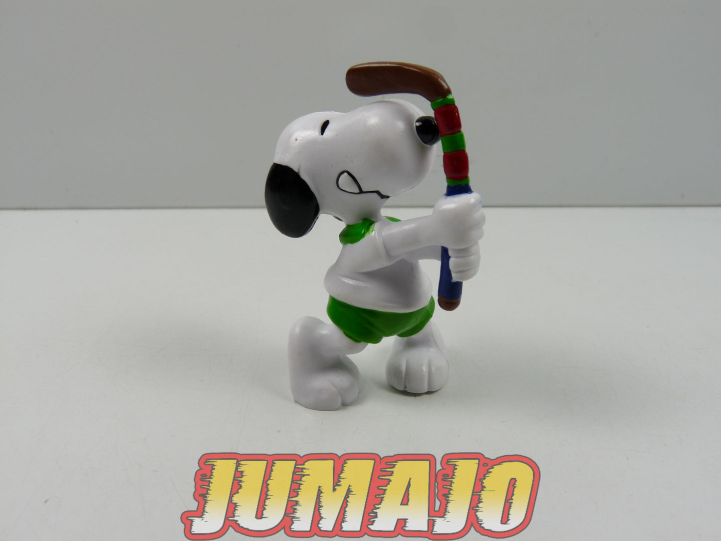 FIGZ (D) : Lot de 4 figurines "Snoopy" SCHLEICH 6cm : Snoopy Vélo + Course + Hockey + Pêche
