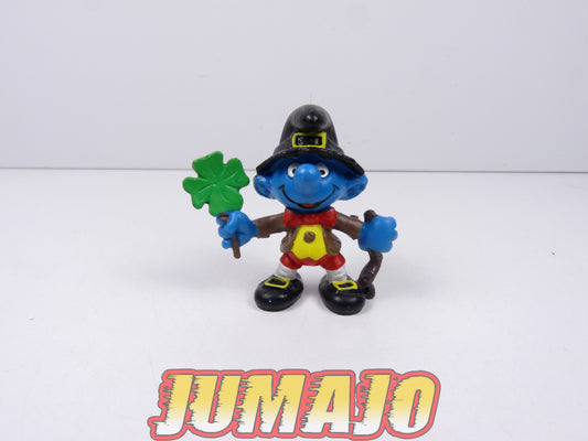 FIGZ1 Figurine PVC SCHLEICH Schtroumpfs smurf puffi : Saint-Patrick 5.5cm