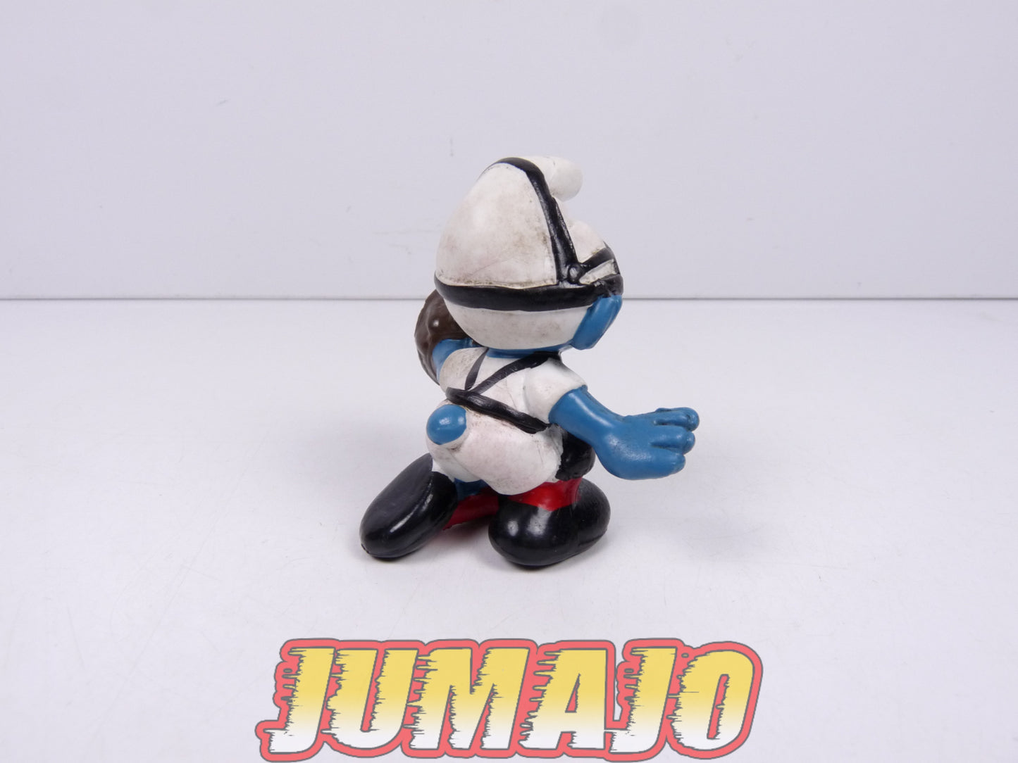 FIGZ9 Figurine PVC SCHLEICH 1981 Schtroumpfs smurf puffi : Receveur 5.5cm