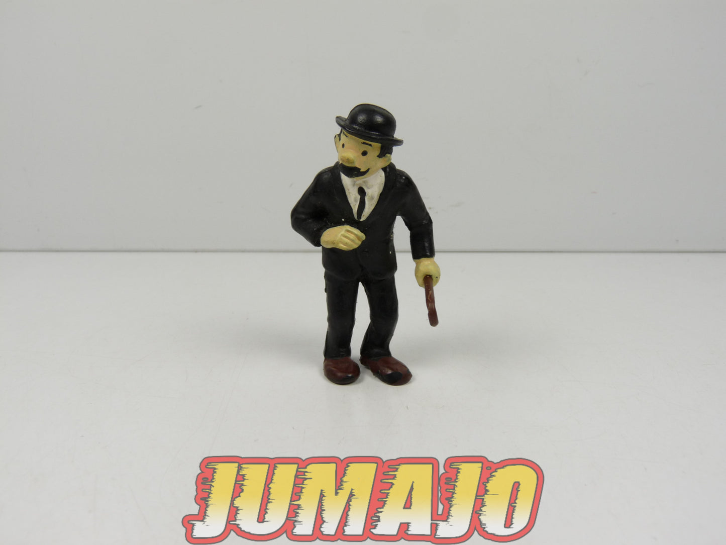 FIGZ(J) figurine PVC 1974 Tintin, Tim, Kuifje BULLY : Dupont canne main gauche 6cm