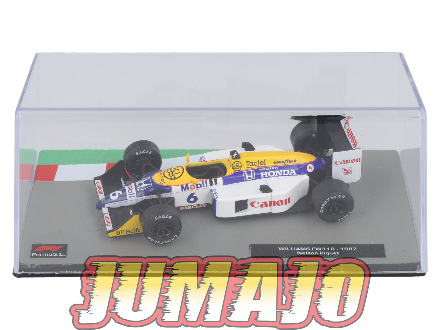 FOR104 Voiture eaglemoss 1/43 F1 Formule 1 : WILLIAMS FW11B #6 1987