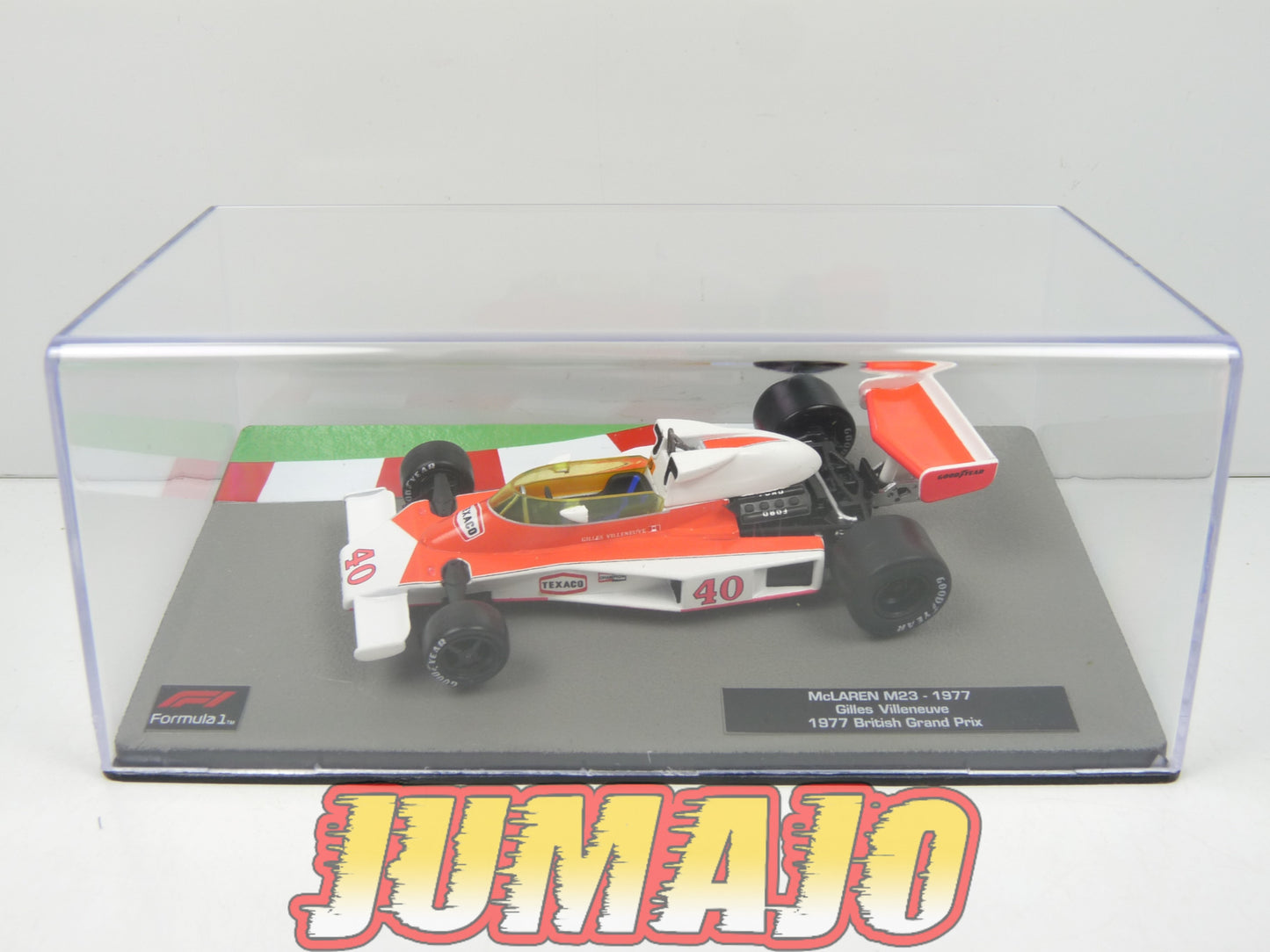 FOR13 voiture 1/43 Panini IXO : McLAREN M23 - 1977 British Grand Prix Gilles Villeneuve