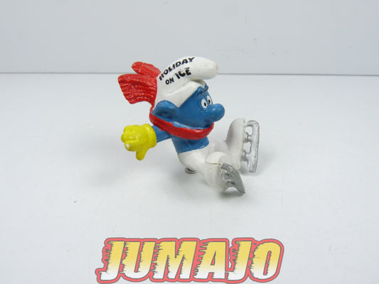 FIGZ4 Figurine PVC SCHLEICH Schtroumpfs : Publicitaire "Holiday on ice" 5.5cm