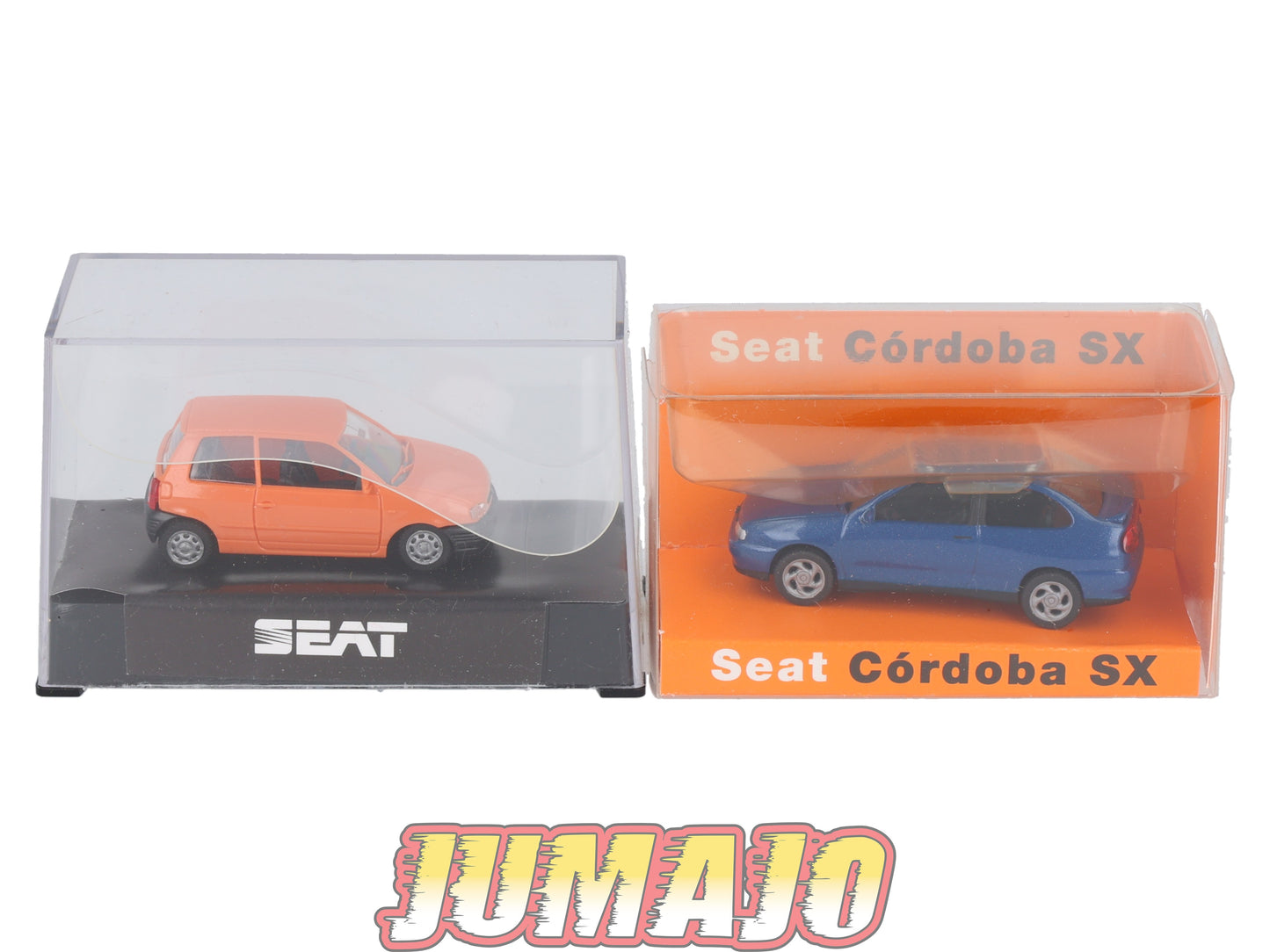 HO3 Lot de 2 voitures 1/87 HO HERPA & AMW automodelle Seat Arosa & Seat cordoba bleu
