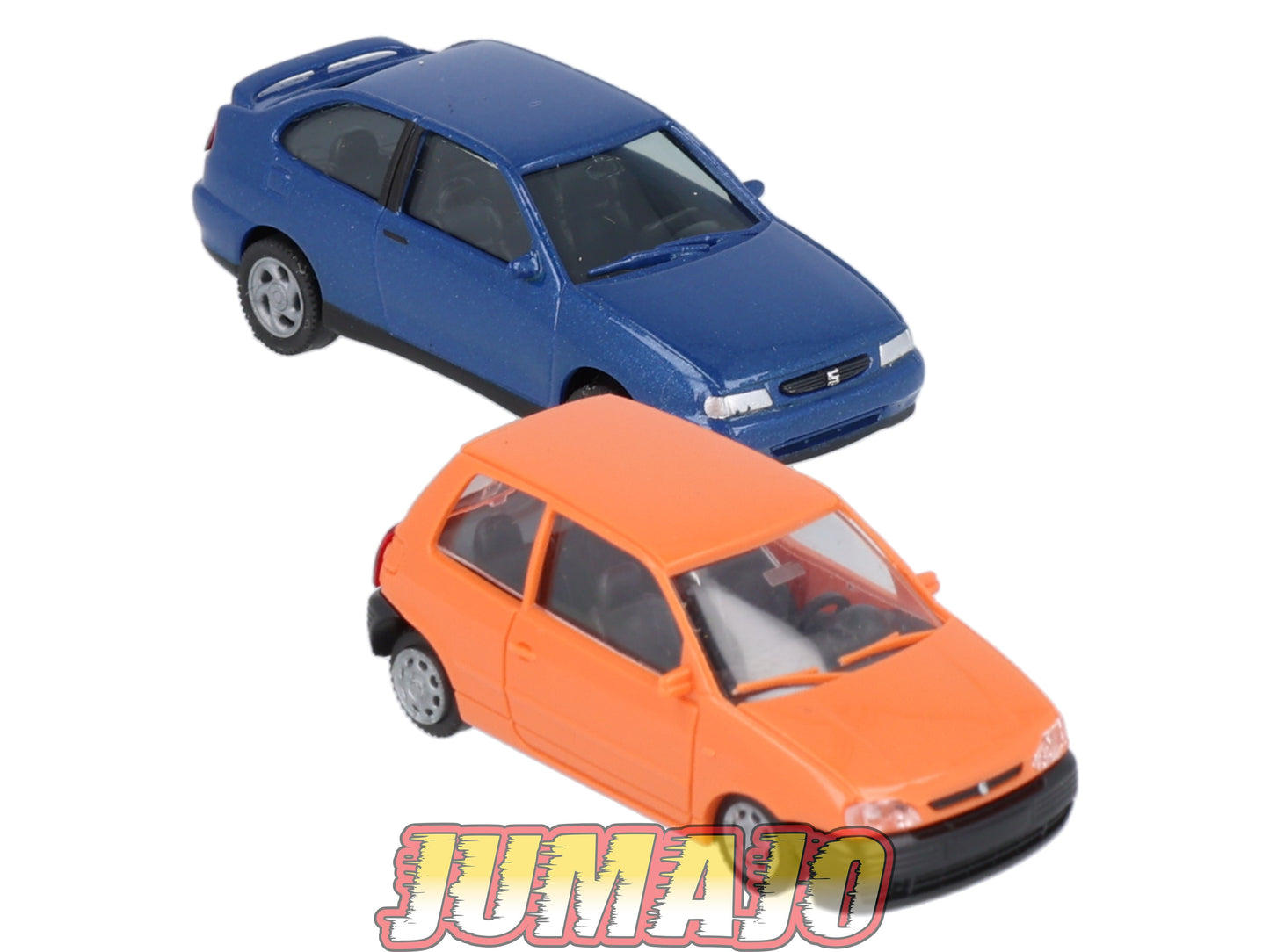 HO3 Lot de 2 voitures 1/87 HO HERPA & AMW automodelle Seat Arosa & Seat cordoba bleu