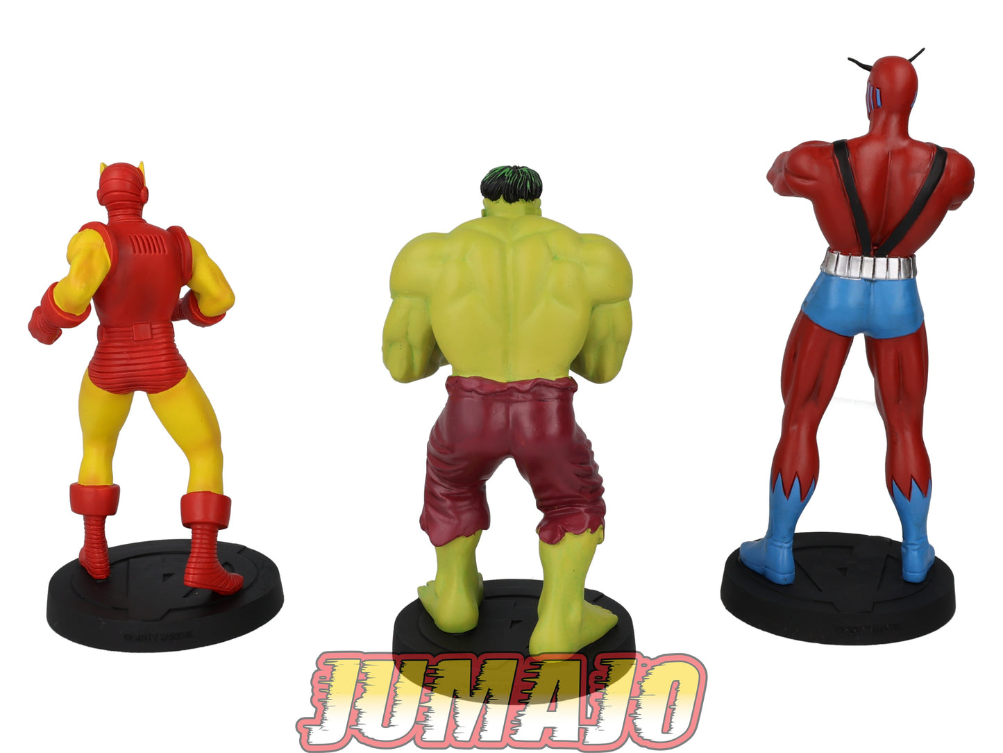 HUL1 Lot de 3 figurines résine MARVEL : Iron Man 14cm, Hulk 14cm & Giant Man 16cm