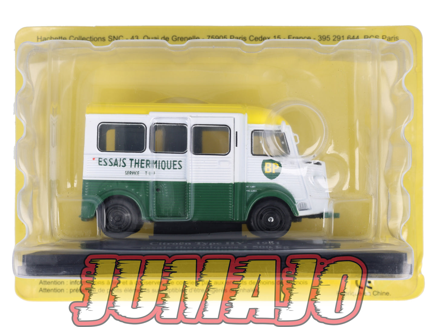 HY32 1/43 ELIGOR Hachette CITROEN Type HY Essais thermiques BP 1500kg 1961