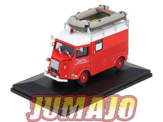 HY44 1/43 ELIGOR Hachette CITROEN Type HZ-IN Pompiers sauveteurs aquatiques 1965