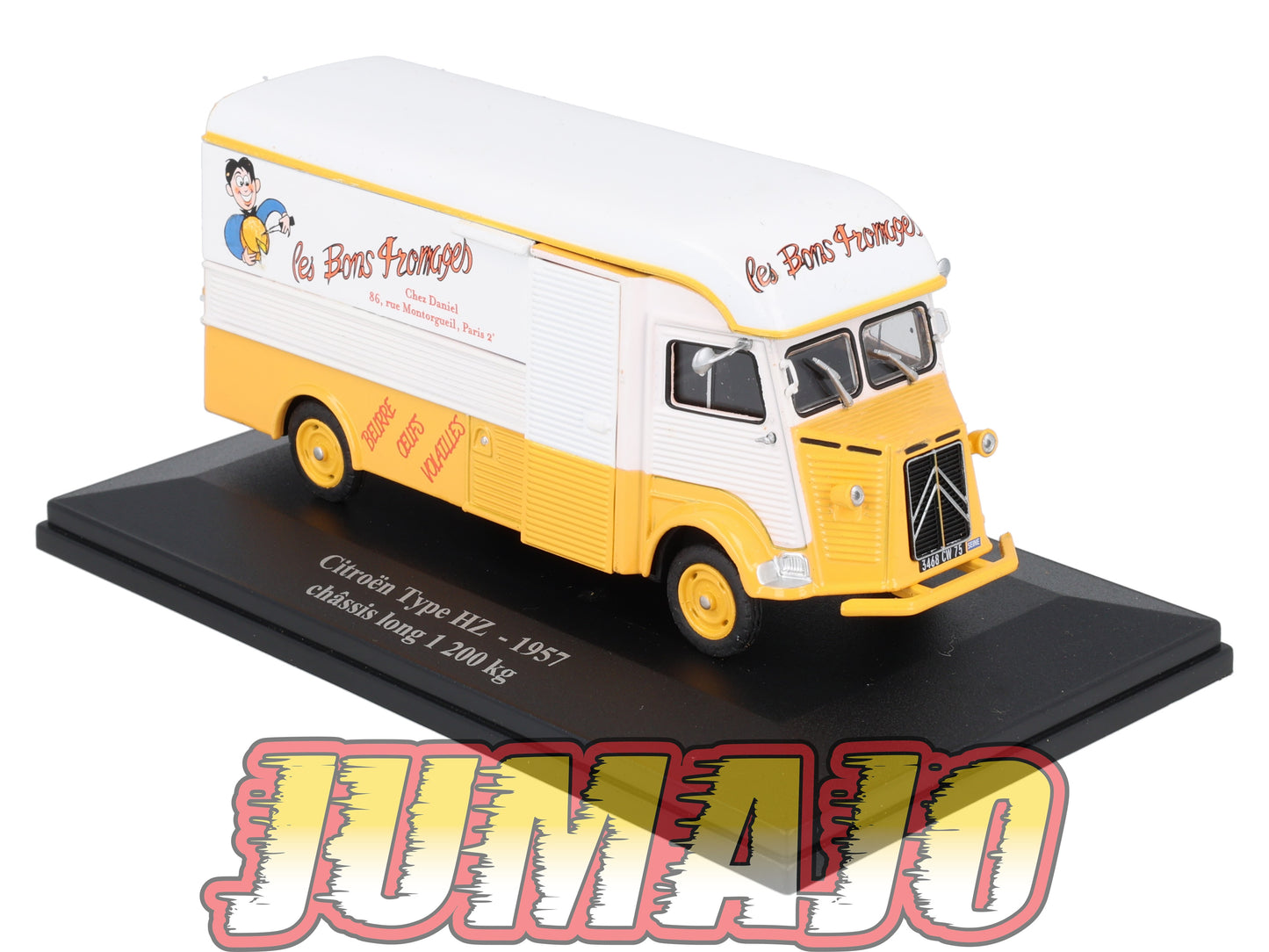 HY61 1/43 ELIGOR Hachette CITROEN Type HZ Châssis long 1200kg 1957 Les bons fromages