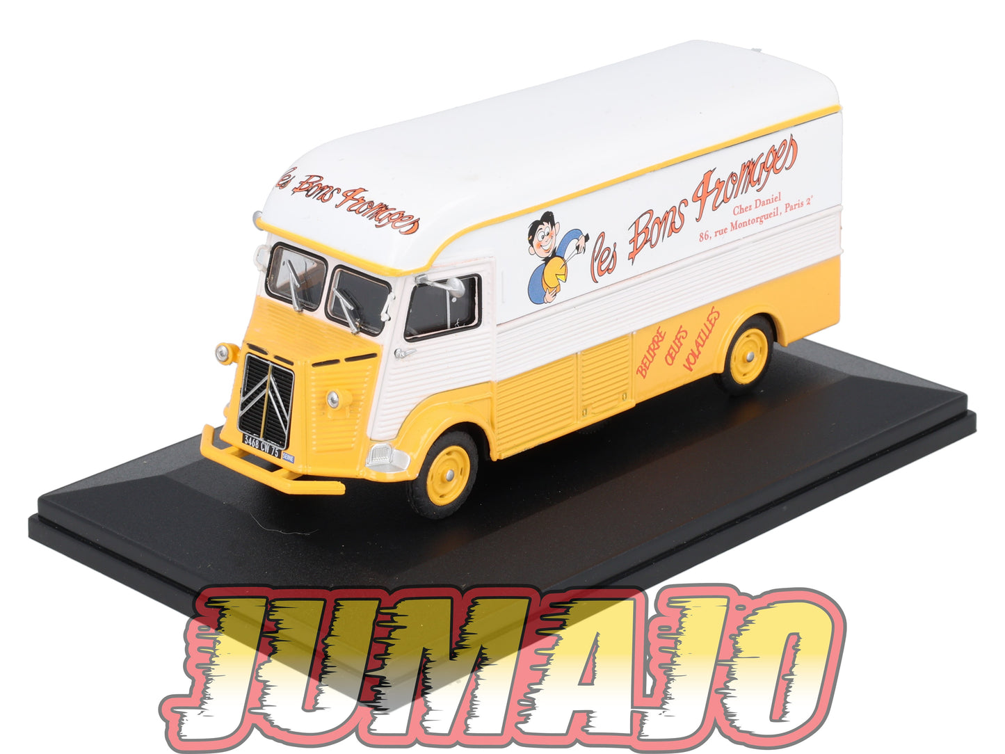HY61 1/43 ELIGOR Hachette CITROEN Type HZ Châssis long 1200kg 1957 Les bons fromages
