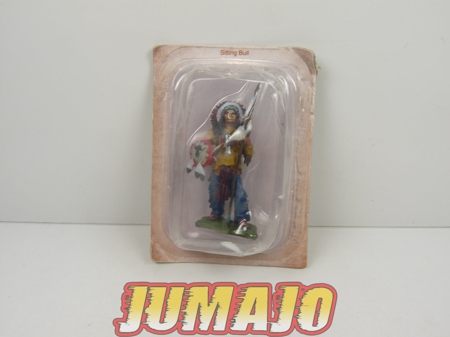 IND4 Lot de 3 figurines plomb Hobby & Work Far West indiens : Sitting Bull, Geronimo et Morning Star 7cm