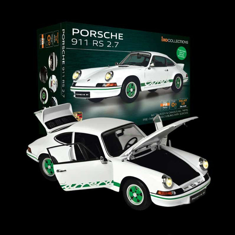 IXC5 Voiture 1/8 IXO Kit à monter : Porsche 911 Carrera RS 2.7 Blanche