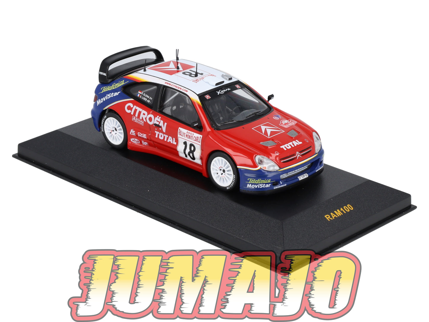 IXO100 Voiture 1/43 IXO Models Rallye : CITROEN Xsara WRC #18 Winner 2003 S.Loeb