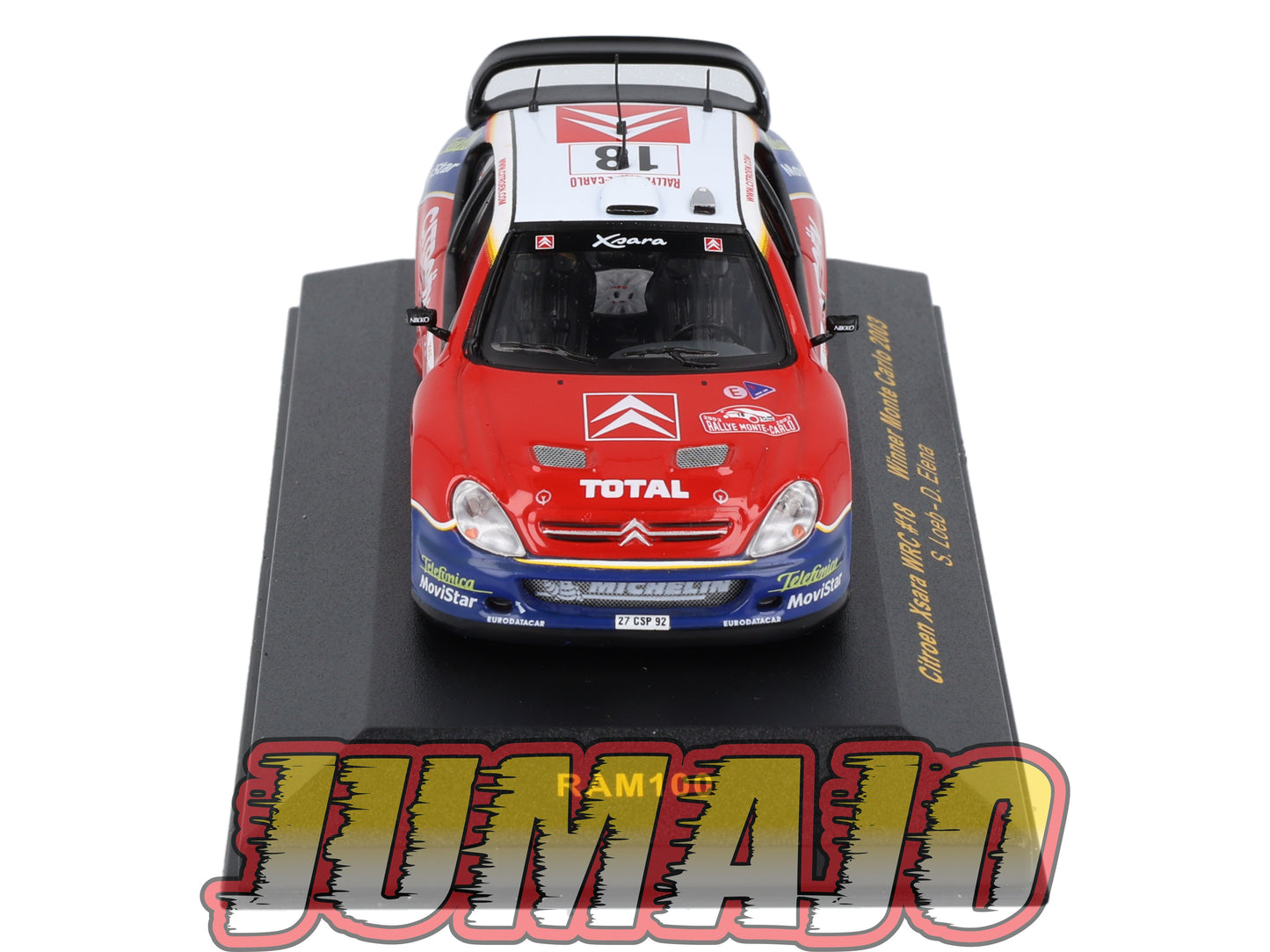 IXO100 Voiture 1/43 IXO Models Rallye : CITROEN Xsara WRC #18 Winner 2003 S.Loeb