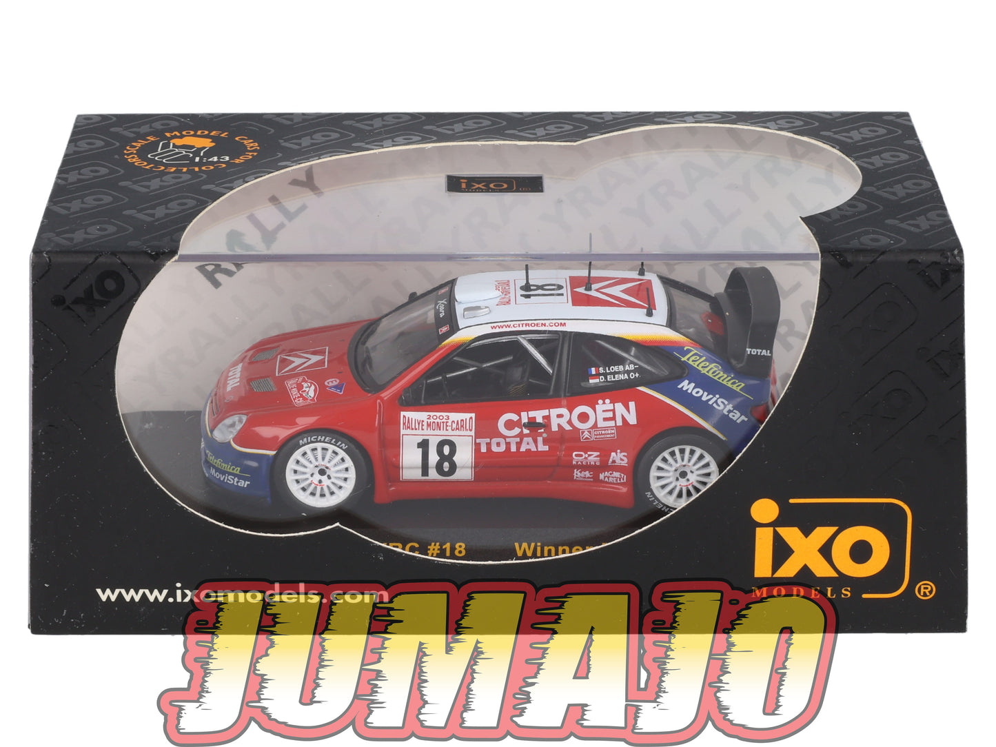 IXO100 Voiture 1/43 IXO Models Rallye : CITROEN Xsara WRC #18 Winner 2003 S.Loeb
