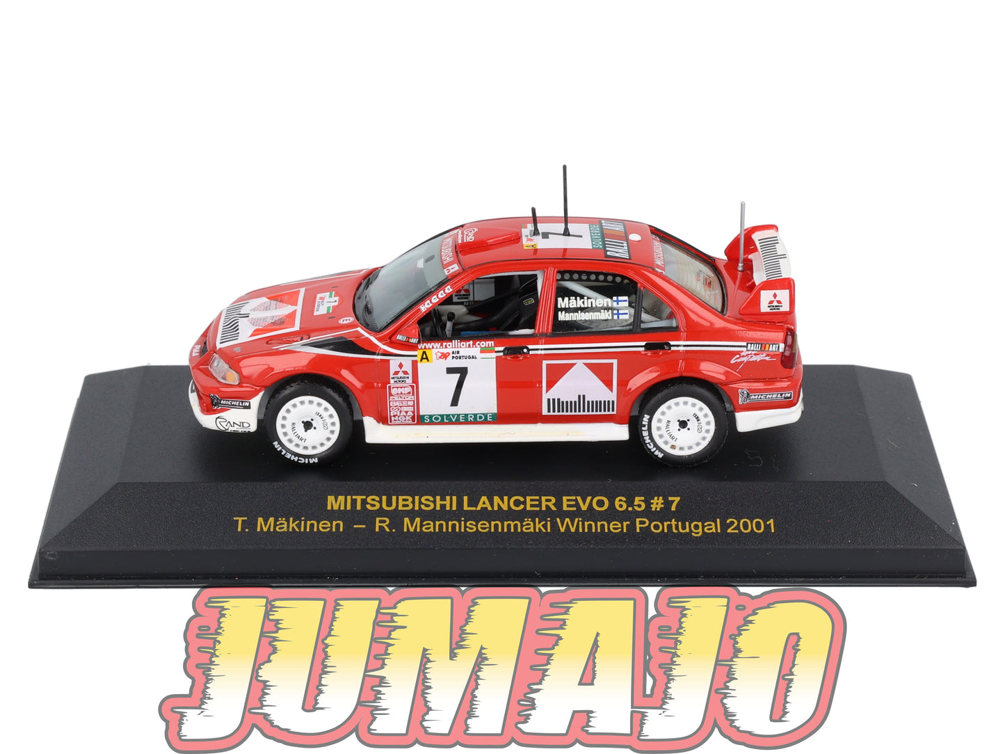IXO305 Voiture 1/43 IXO Models Rallye : MITSUBISHI Lancer Evo 6.5 #7 2001 T.Makinen