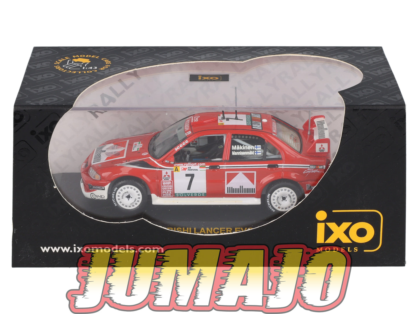 IXO305 Voiture 1/43 IXO Models Rallye : MITSUBISHI Lancer Evo 6.5 #7 2001 T.Makinen