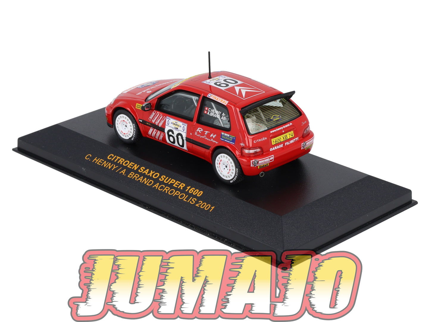 IXO401 Voiture 1/43 IXO Models Rallye : CITROEN Saxo Super 1600 2001 #60 C.Henny