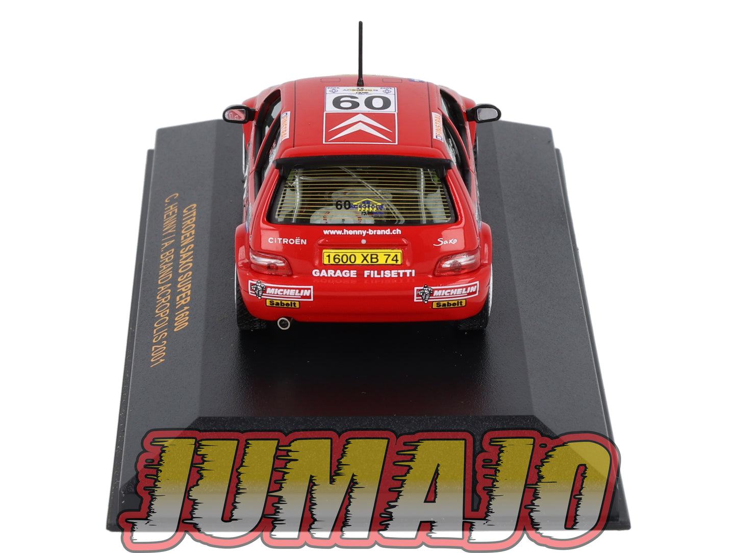 IXO401 Voiture 1/43 IXO Models Rallye : CITROEN Saxo Super 1600 2001 #60 C.Henny