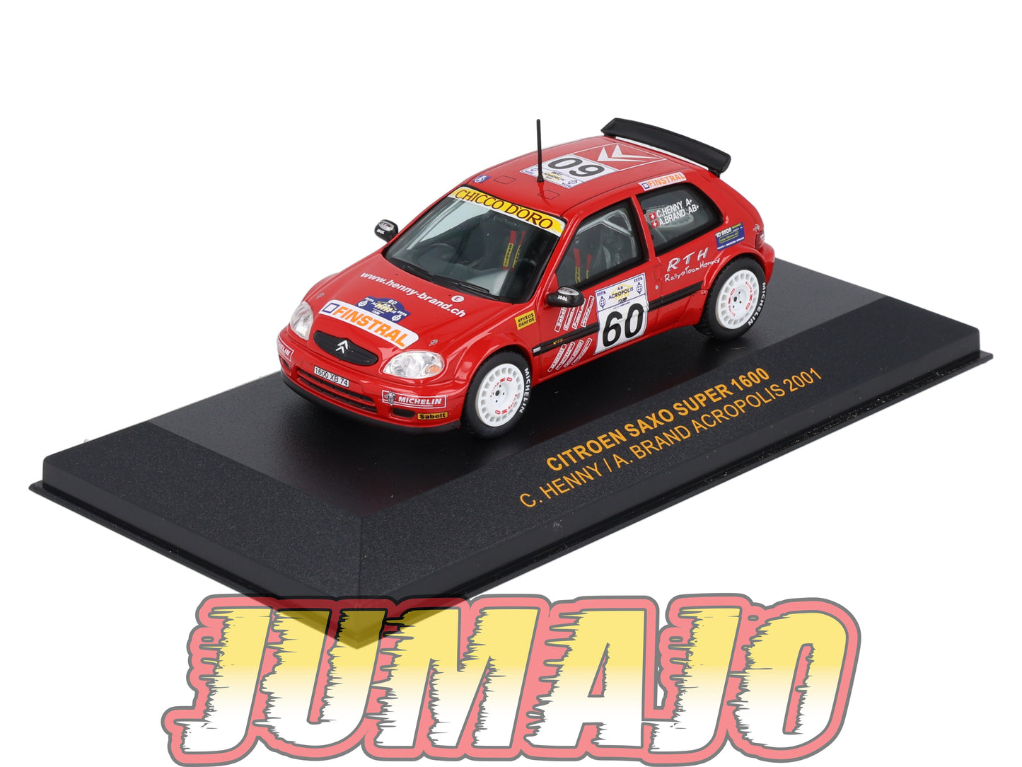 IXO401 Voiture 1/43 IXO Models Rallye : CITROEN Saxo Super 1600 2001 #60 C.Henny
