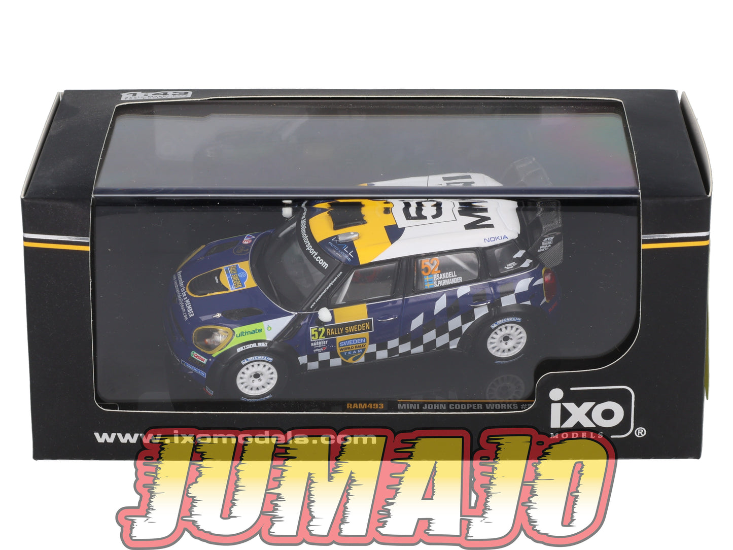 IXO493 Voiture 1/43 IXO Models Rallye MINI John Cooper Works 2012 P.Sandell #52
