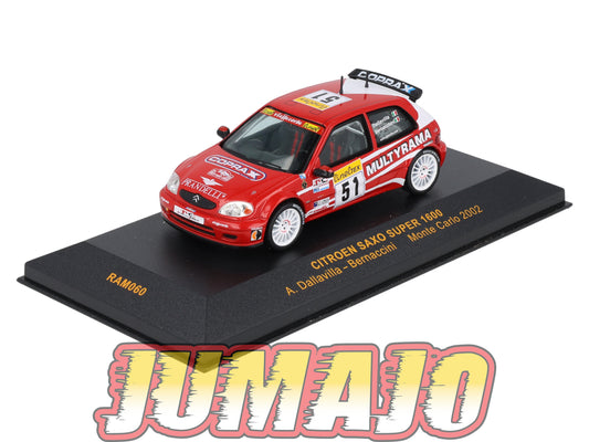 IXO60 Voiture 1/43 IXO Models Rallye : CITROEN Saxo Super 1600 #51 2002 A.Dallavilla