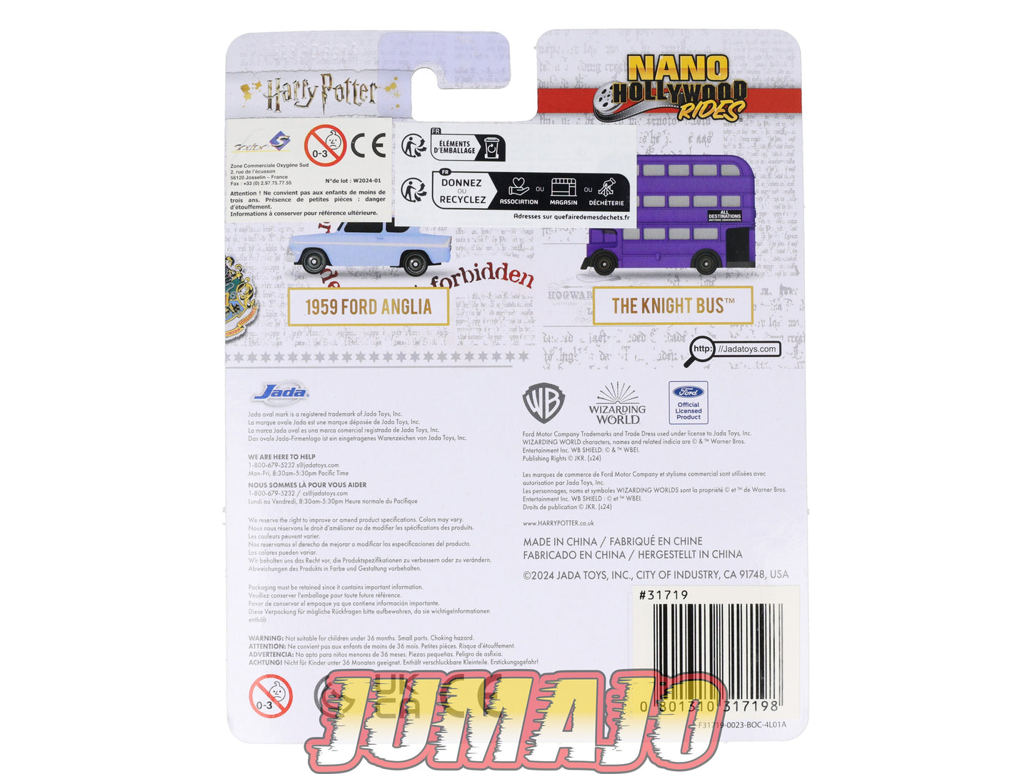 J719 Voiture Nano JADA Harry Potter : Ford Anglia 1959, The Knight Bus