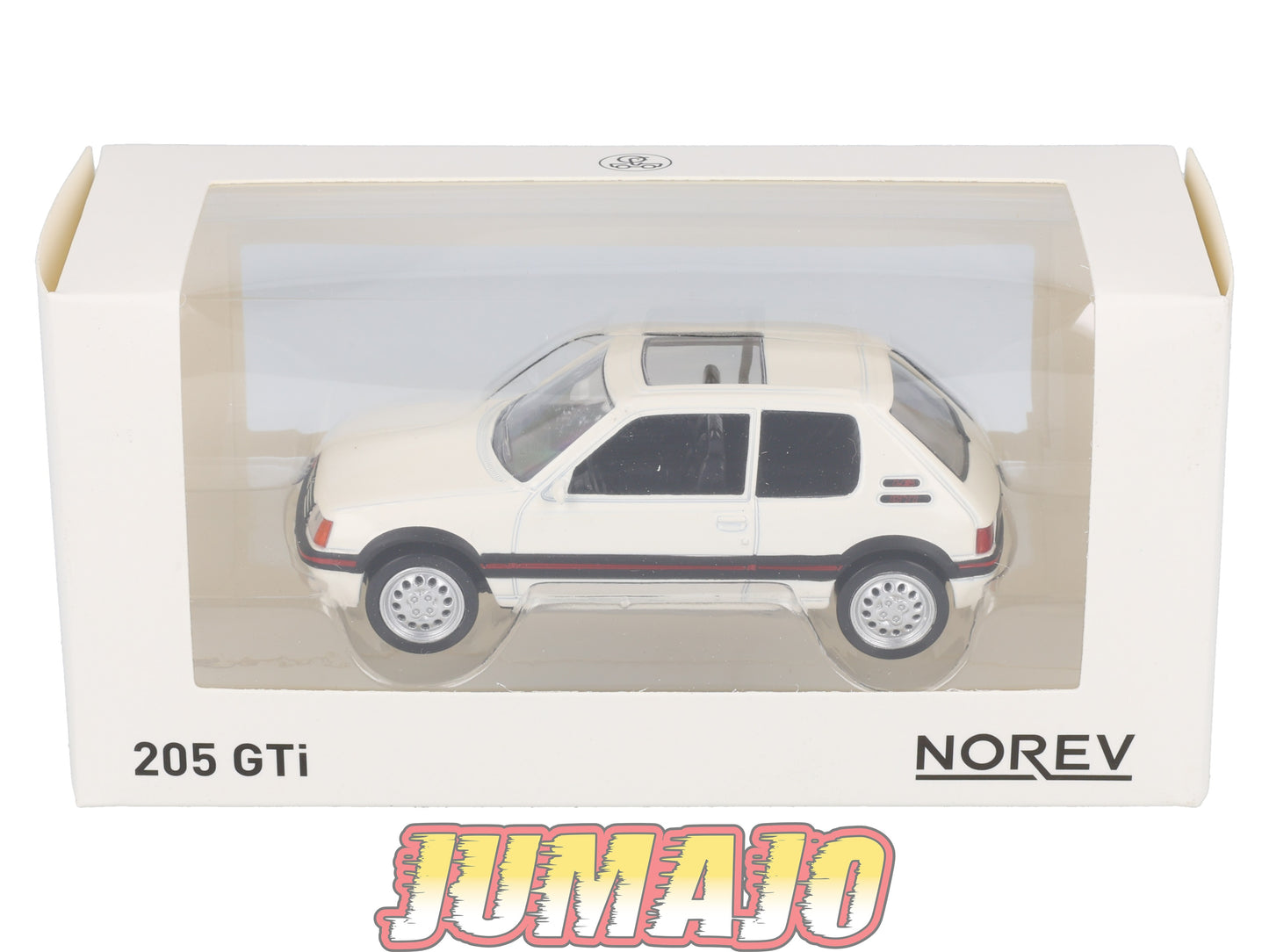 JC13 Voiture 1/43 JET-CAR NOREV : PEUGEOT 205 GTi Blanche 1986