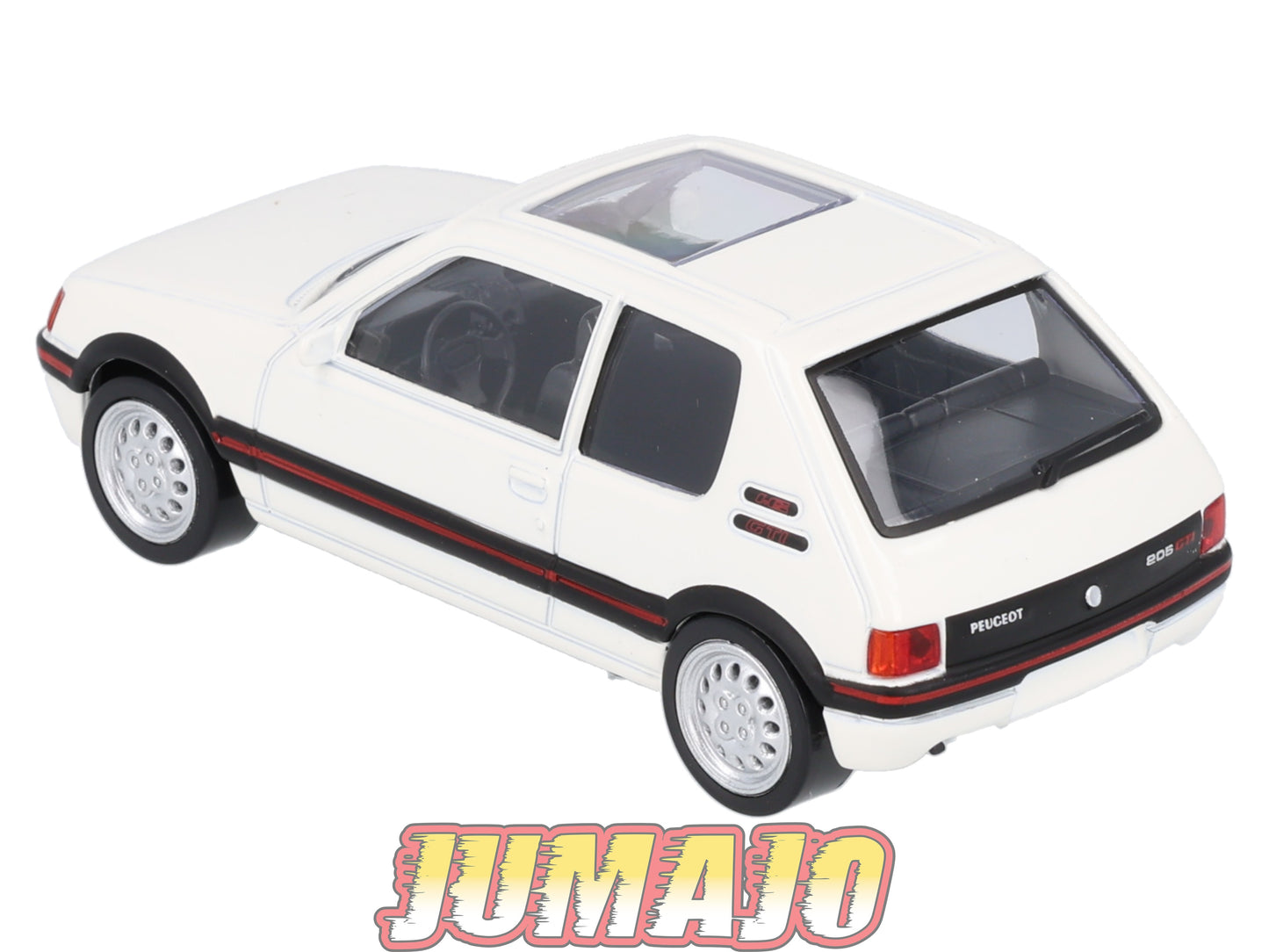 JC13 Voiture 1/43 JET-CAR NOREV : PEUGEOT 205 GTi Blanche 1986