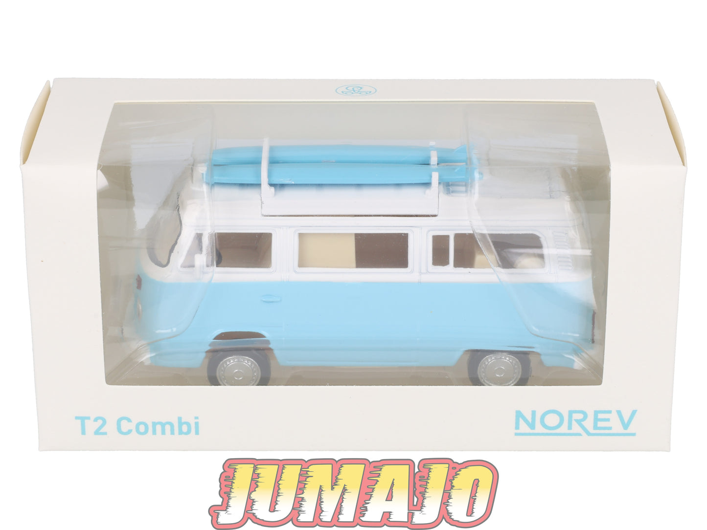 JC14 Voiture 1/43 JET-CAR NOREV : VOLKSWAGEN Combi T2 Bleu 1973