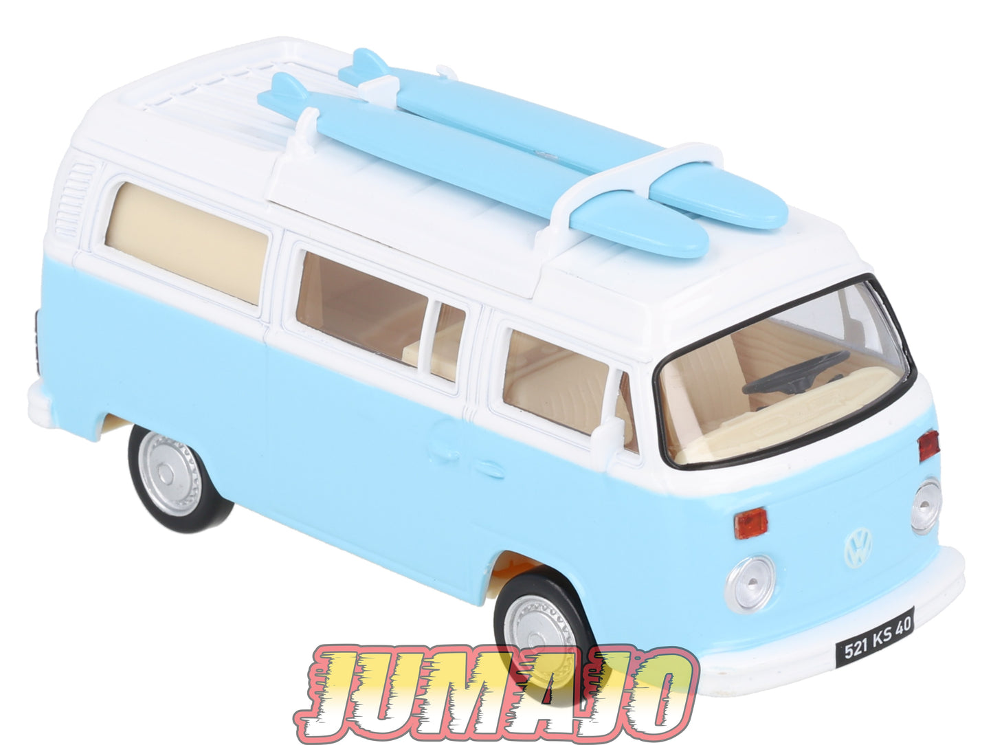JC14 Voiture 1/43 JET-CAR NOREV : VOLKSWAGEN Combi T2 Bleu 1973