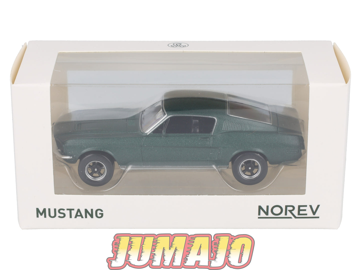 JC1 Voiture 1/43 JET-CAR NOREV : FORD Mustang fastback 1968 bullitt verte