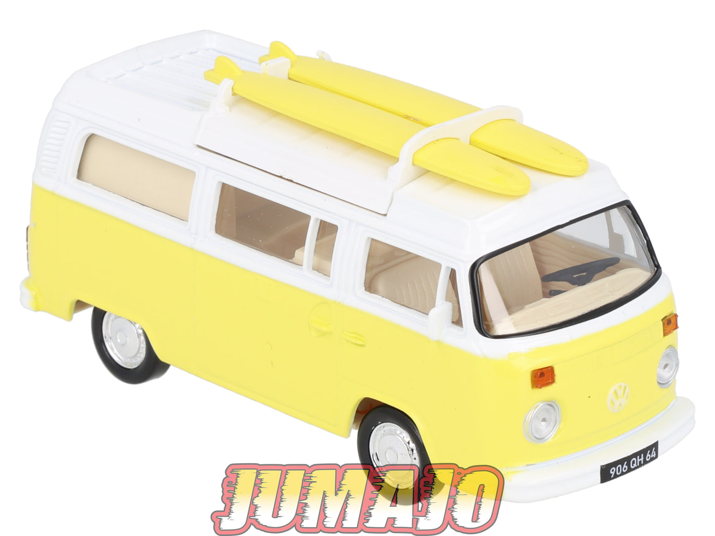 JC30 Voiture 1/43 JET-CAR NOREV : VOLKSWAGEN Combi T2 jaune 1973
