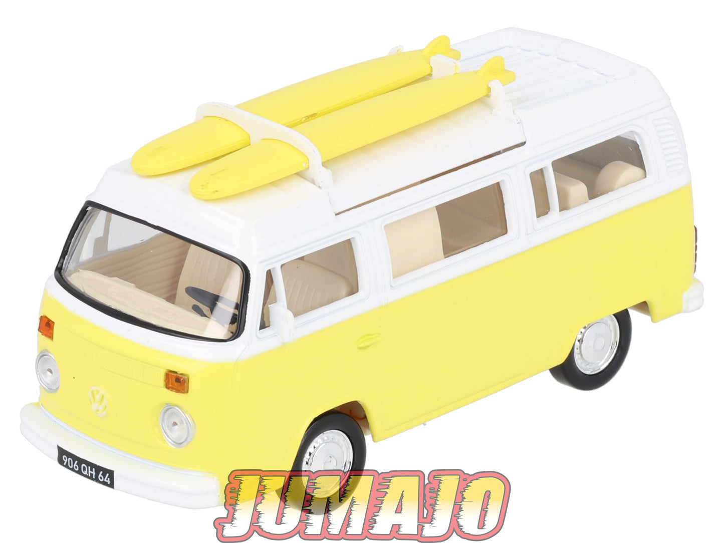 JC30 Voiture 1/43 JET-CAR NOREV : VOLKSWAGEN Combi T2 jaune 1973