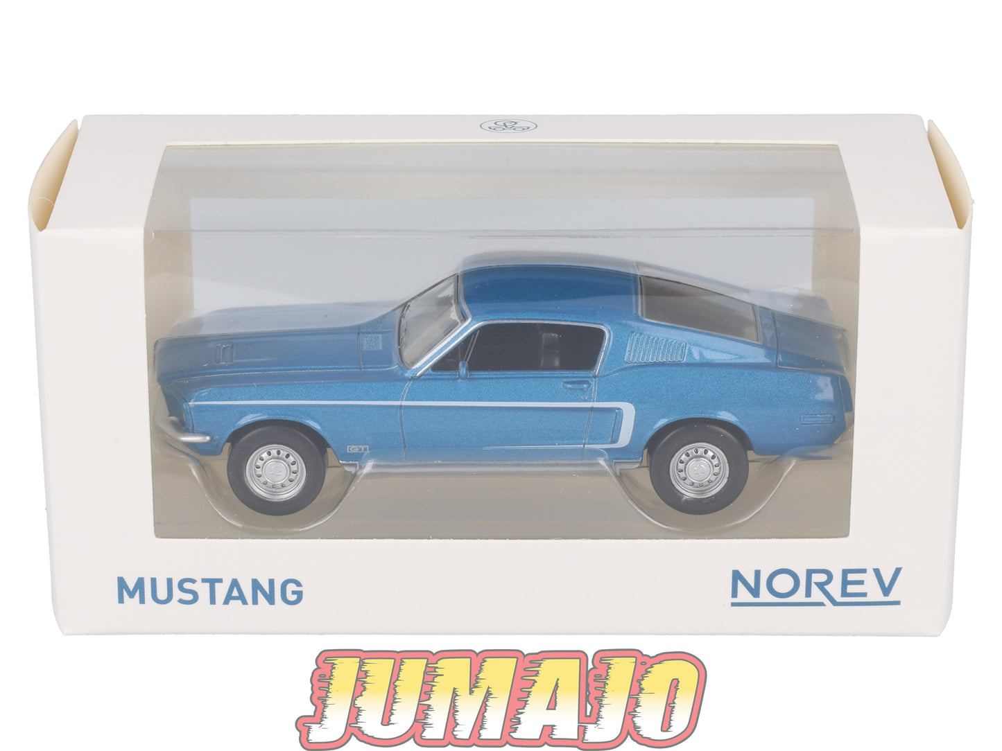 JC33 Voiture 1/43 JET-CAR NOREV : FORD Mustang fastback 1968 Bleue