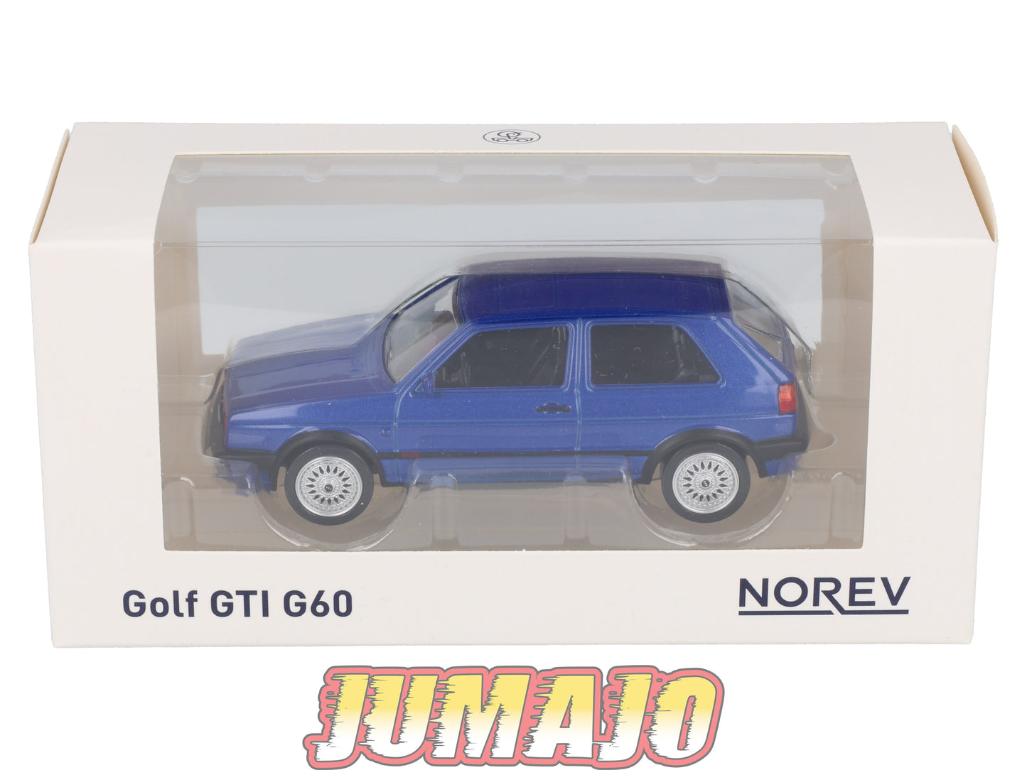 JC6 Voiture 1/43 JET-CAR NOREV : VOLKSWAGEN Golf II GTI G60 Bleue 1990