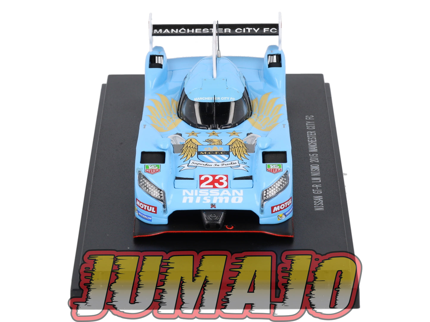 JPC20 voiture 1/43 EBBRO JAPON : NISSAN GT-R LM Nismo #23 2015 24H MANS Manchester city