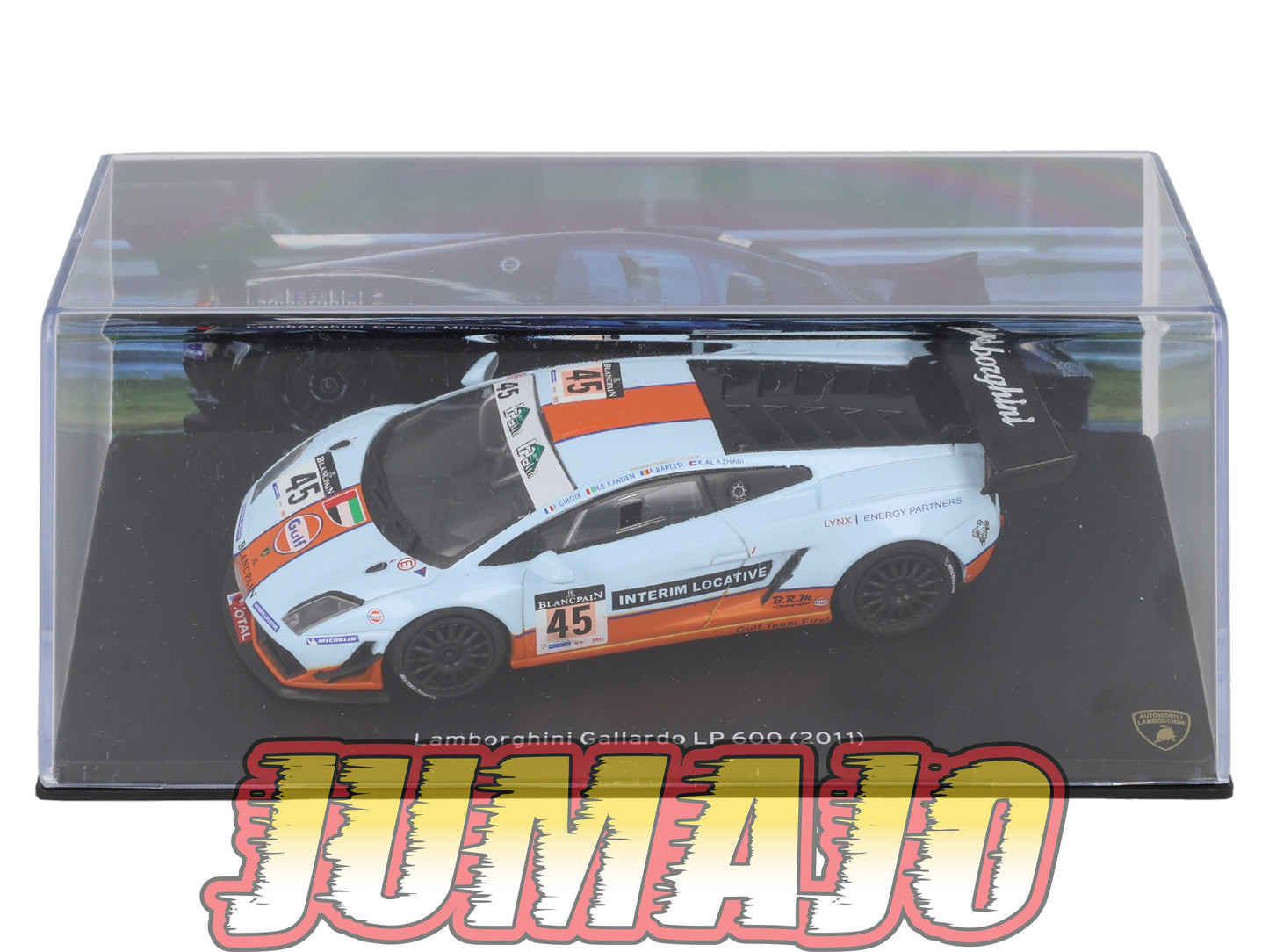 LB43 voiture 1/43 IXO LAMBORGHINI : Gallardo LP 600 Gulf 2011