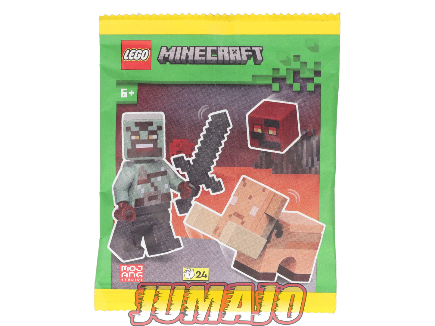 LEG12 Figurine Polybag LEGO Minecraft 24 pièces : 662503 héros nether + Hoglin n°14