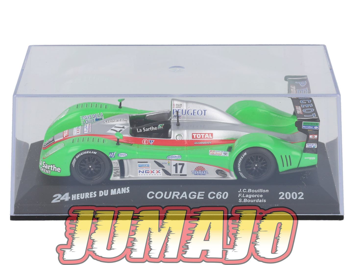 LM15 voiture 1/43 IXO 24 Heures Le Mans : COURAGE C60 #17 2002 J.C.Bouillon