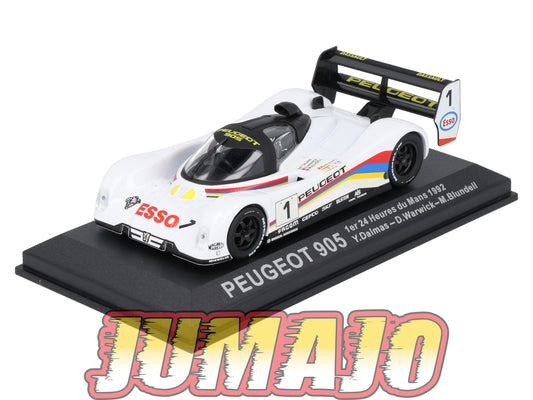 LM203 Voiture 1/43 IXO 24 Heures Le Mans PEUGEOT 905 #1 Winner 1992 Dalmas