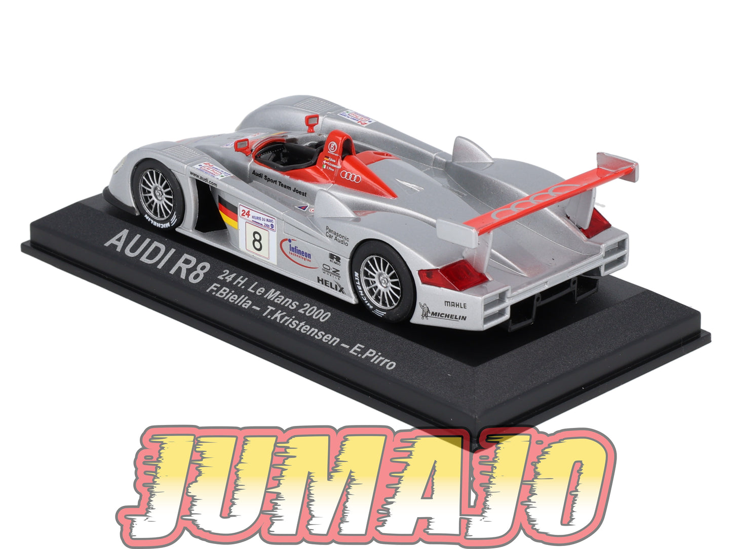 LM208 Voiture 1/43 IXO 24 Heures Le Mans AUDI R8 #8 Winner 2000 F.Biella