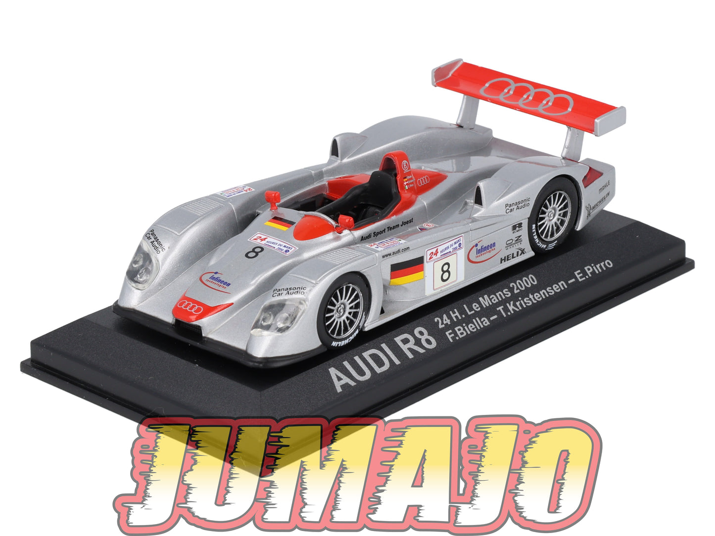 LM208 Voiture 1/43 IXO 24 Heures Le Mans AUDI R8 #8 Winner 2000 F.Biella