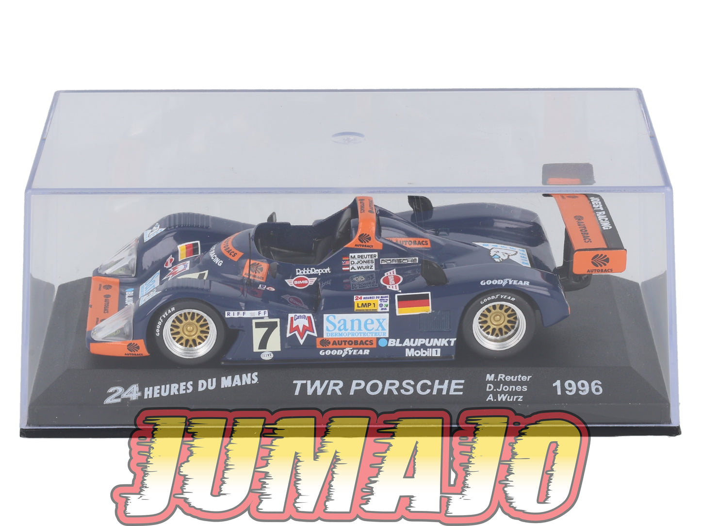 LM21 voiture 1/43 IXO 24 Heures Le Mans : PORSCHE TWR Winner #7 1996 M.Reuter