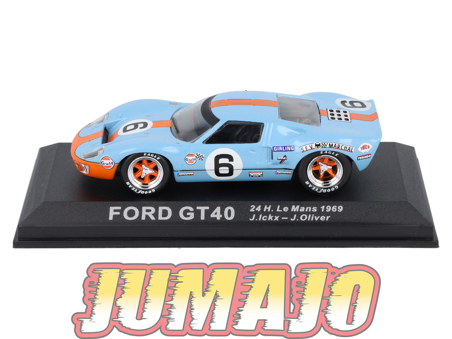 LM229 Voiture 1/43 IXO 24 Heures Le Mans FORD GT40 MkI #6 Winner 1969 J.Ickx