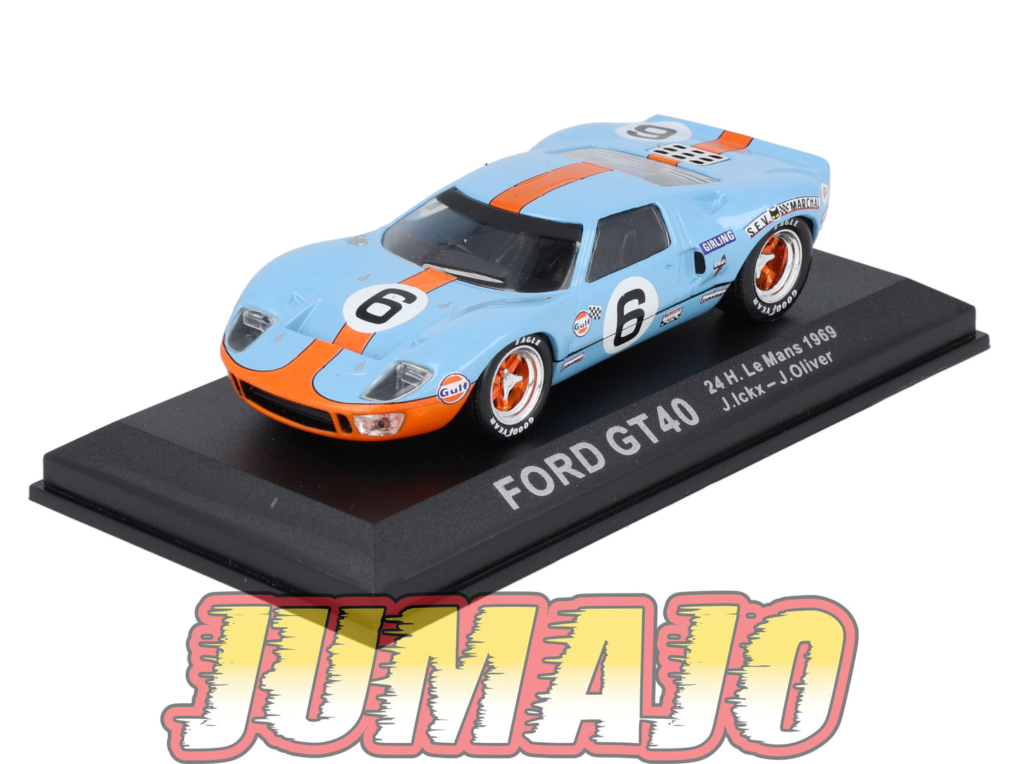 LM229 Voiture 1/43 IXO 24 Heures Le Mans FORD GT40 MkI #6 Winner 1969 J.Ickx