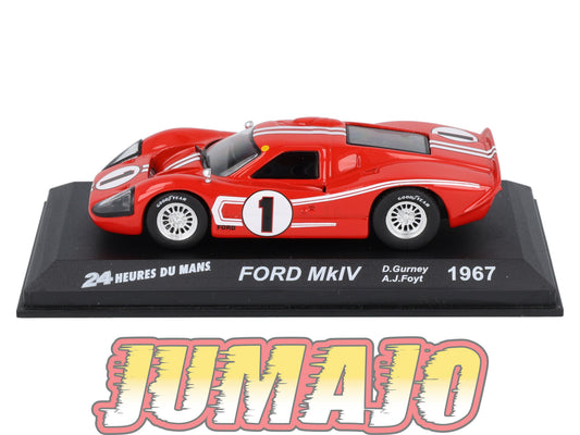 LM23 Voiture 1/43 IXO 24 Heures Le Mans : FORD MkIV #1 Winner 1967 D.Gurney