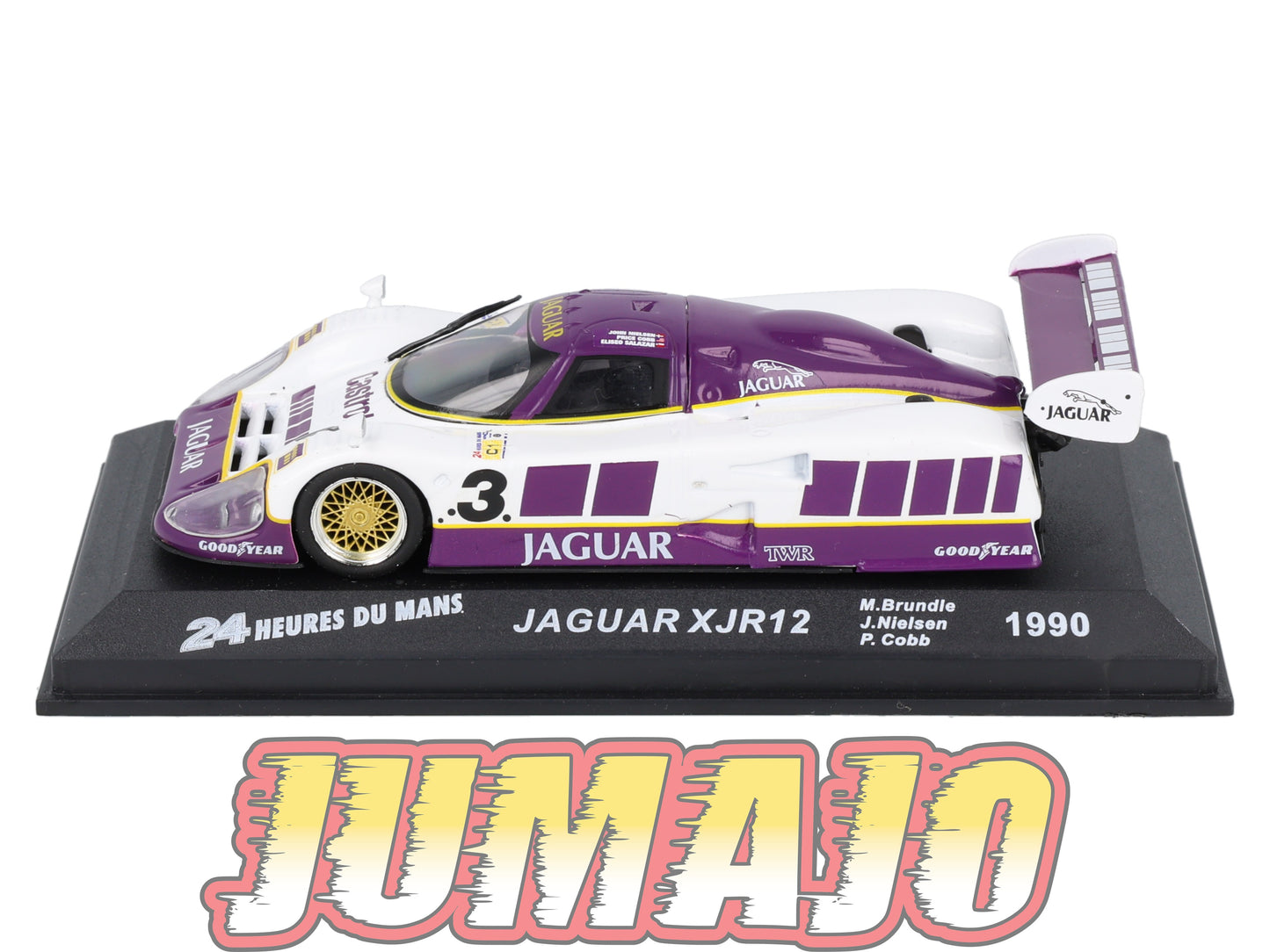 LM28 Voiture 1/43 IXO 24 Heures Le Mans : JAGUAR XJR12 #3 Winner 1990 M.Brundle