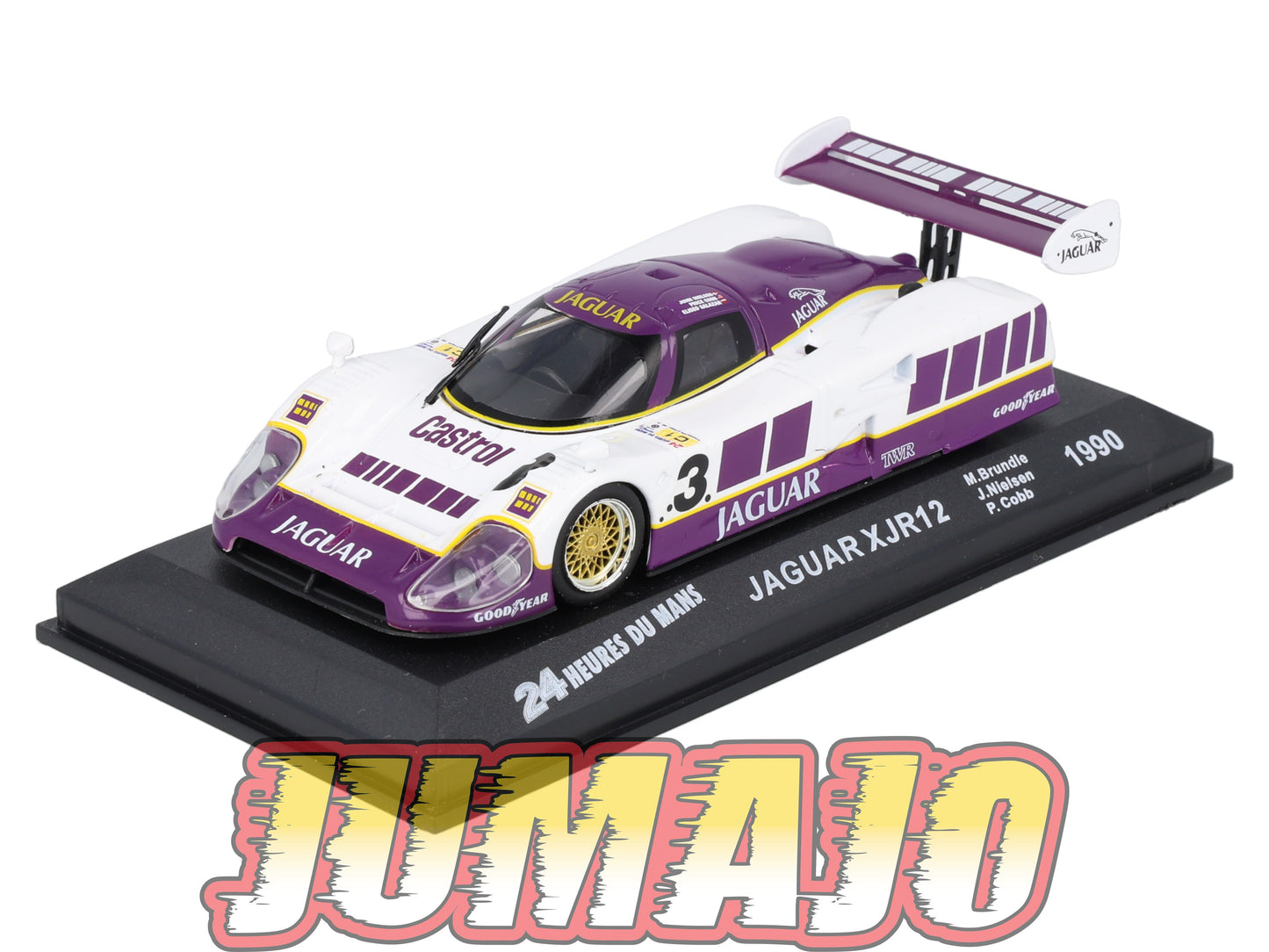 LM28 Voiture 1/43 IXO 24 Heures Le Mans : JAGUAR XJR12 #3 Winner 1990 M.Brundle